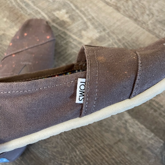 Toms paint splatter slip on canvas shoes - Picture 6 of 10